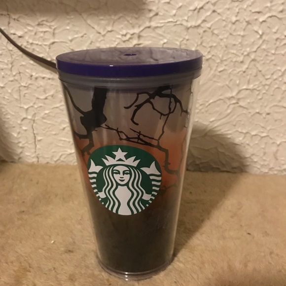 Starbucks Other - Starbucks Halloween 2022 Glow In The Dark 16 oz Cup Raven's Perch
